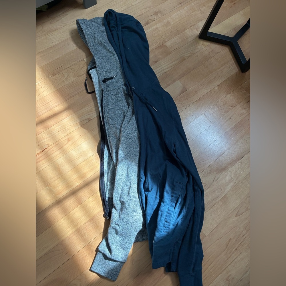 Five Four Hoodie Bundle - Navy and Heather Gray Zip Hoodies